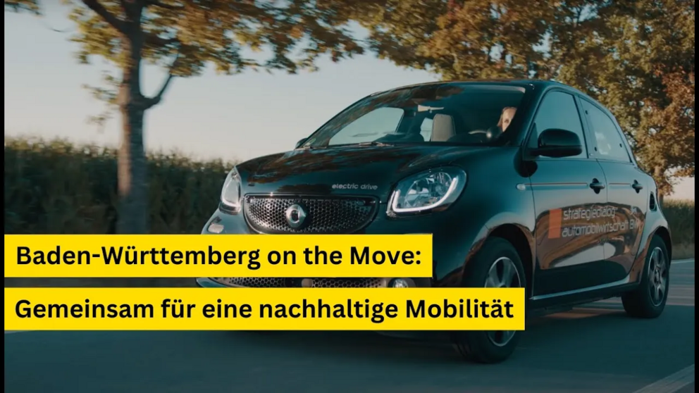 Vorschaubild des Videos: Baden-Württemberg on the Move. Zu sehen ist ein Smart.